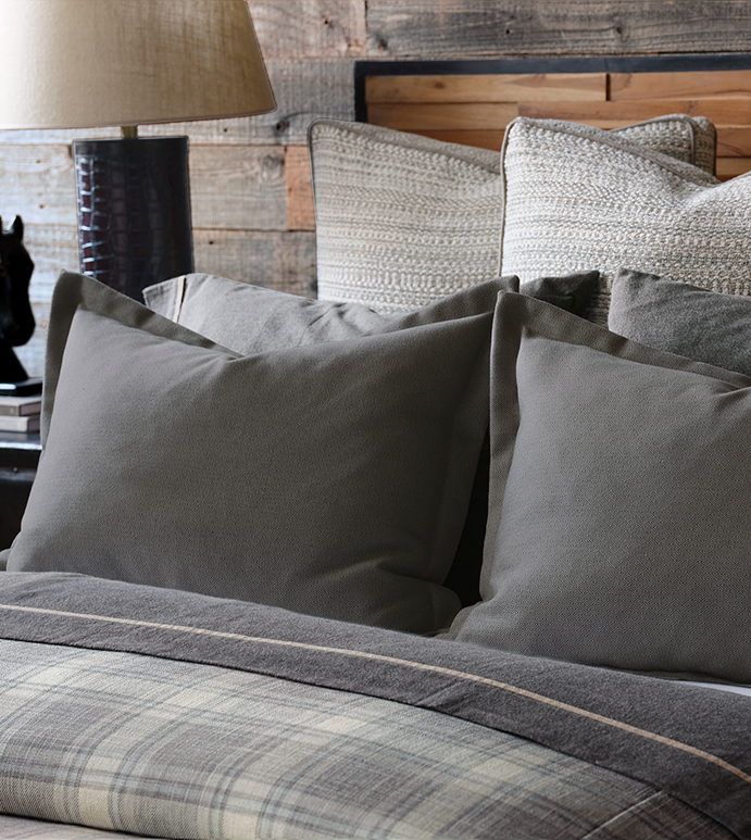 Lot De 2 Housses De Coussin Eastern Accents Peintes Main, Coton Beige, 12x21 Pouces