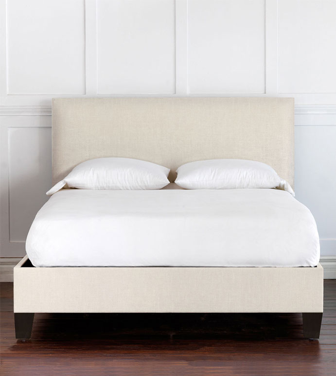 Malleo Upholstered Bed in Filly White