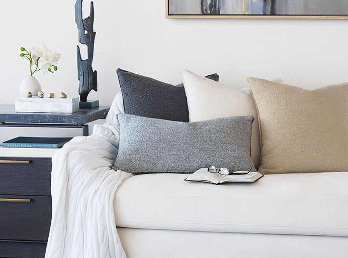 Accent pillows for grey bedding best sale