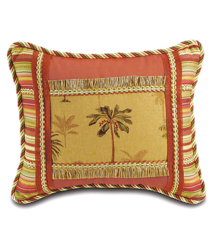Abalone: Coco Collage With Cord Decorative Pillow