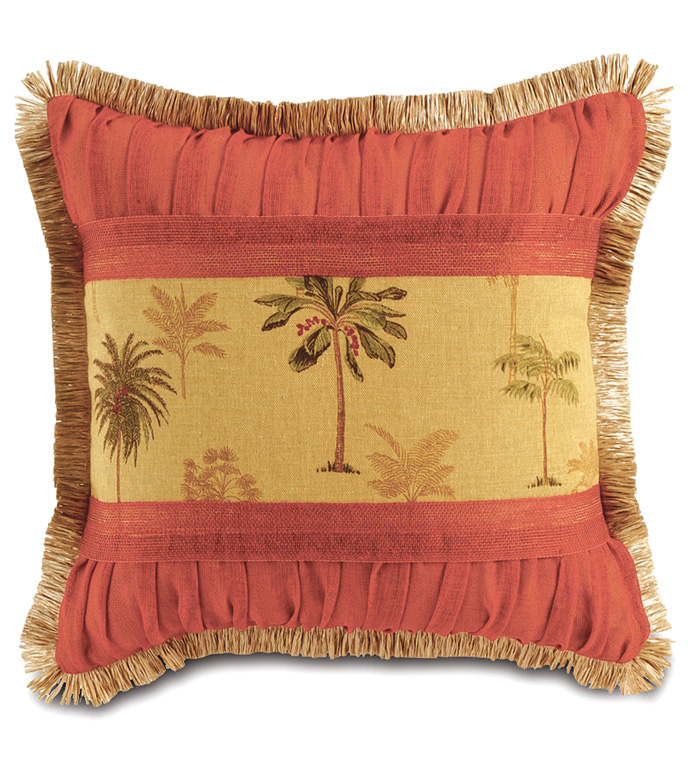 Abalone: Coco Insert With Ruched Cayenne Pillow