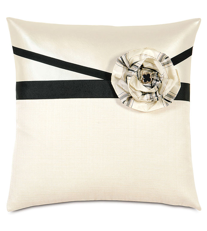 Abernathy Rosette Decorative Pillow