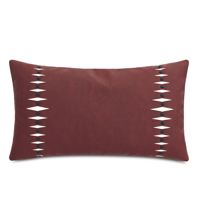 ANDES FAUX LEATHER DECORATIVE PILLOW