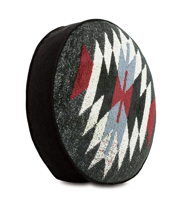 ANDES WOVEN TAMBOURINE PILLOW