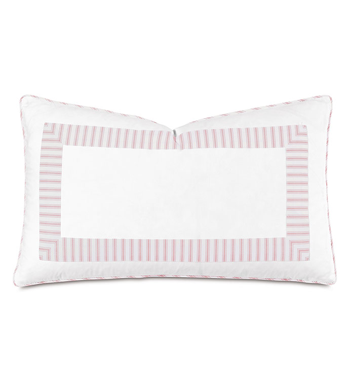 BLASS TICKING DECORATIVE PILLOW IN PETAL