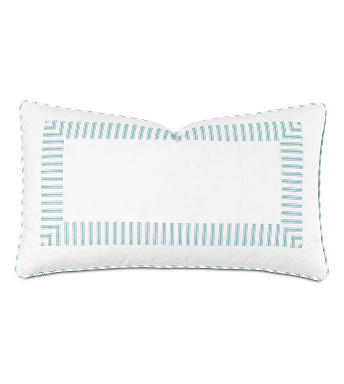 BLASS TICKING DECORATIVE PILLOW IN SEA