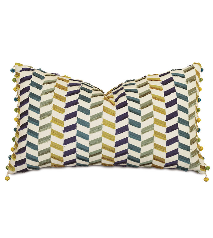 Claire Ball Trim Decorative Pillow