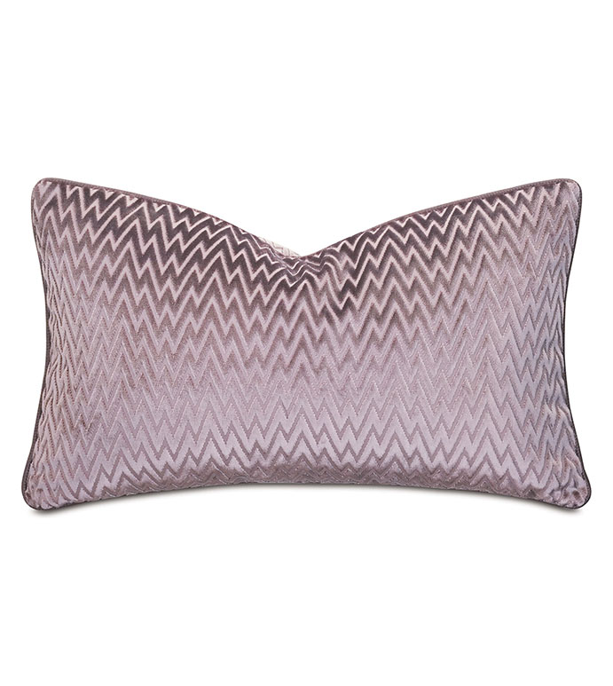 Evie Velvet Chevron Decorative Pillow