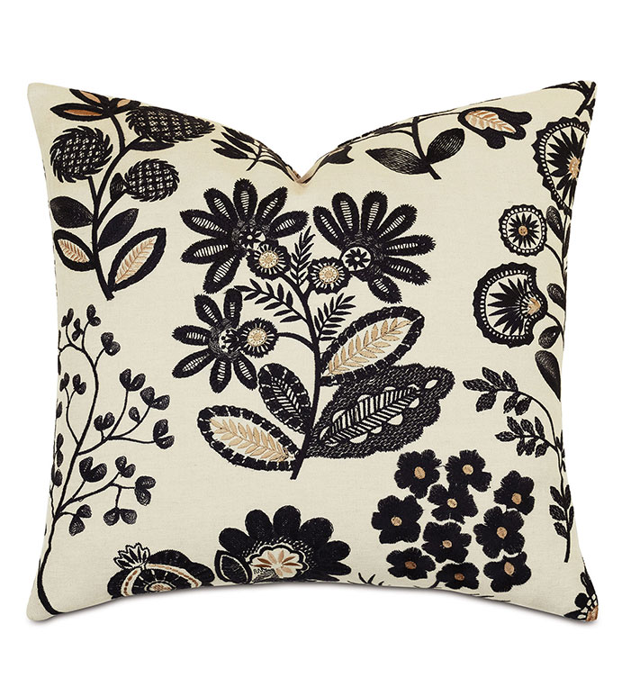 Lars Embroidered Decorative Pillow