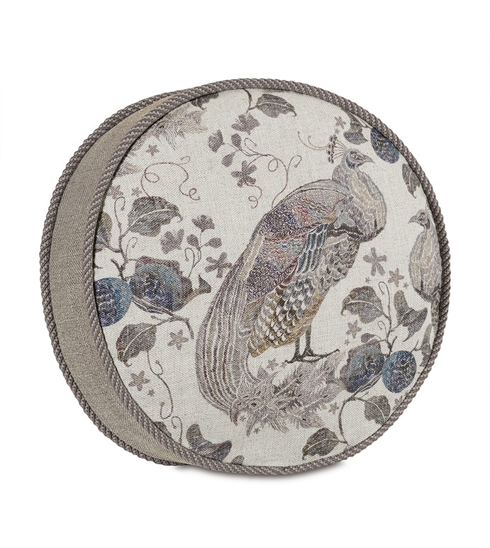 Belvedere Aviary Tambourine Pillow