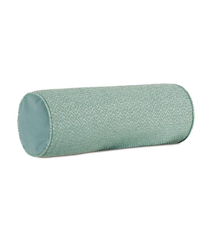 Nigel Greek Key Bolster in Celadon