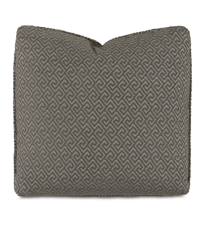 Nigel Greek Key Decorative Pillow in Graphite