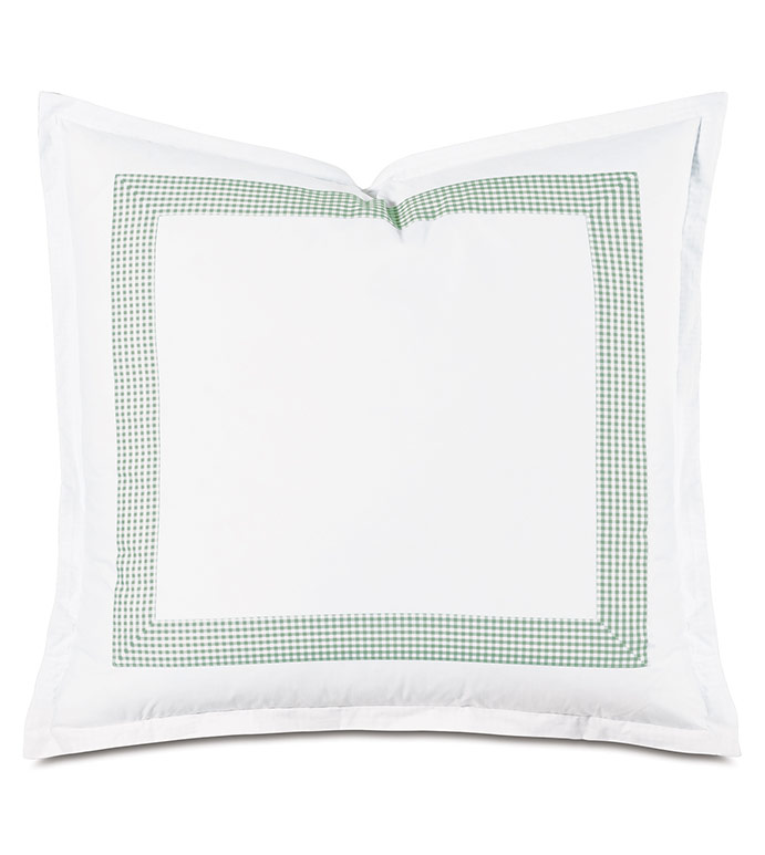 MALAYA GINGHAM EURO SHAM IN LEAF