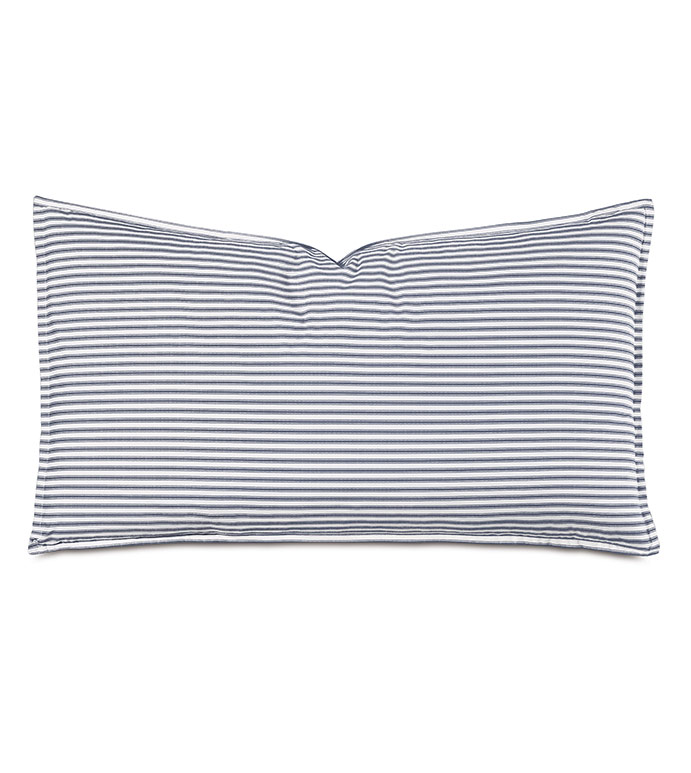 BLASS TICKING KING SHAM IN NAVY