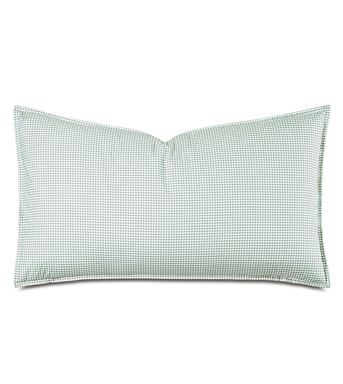 MALAYA GINGHAM KING SHAM IN LEAF