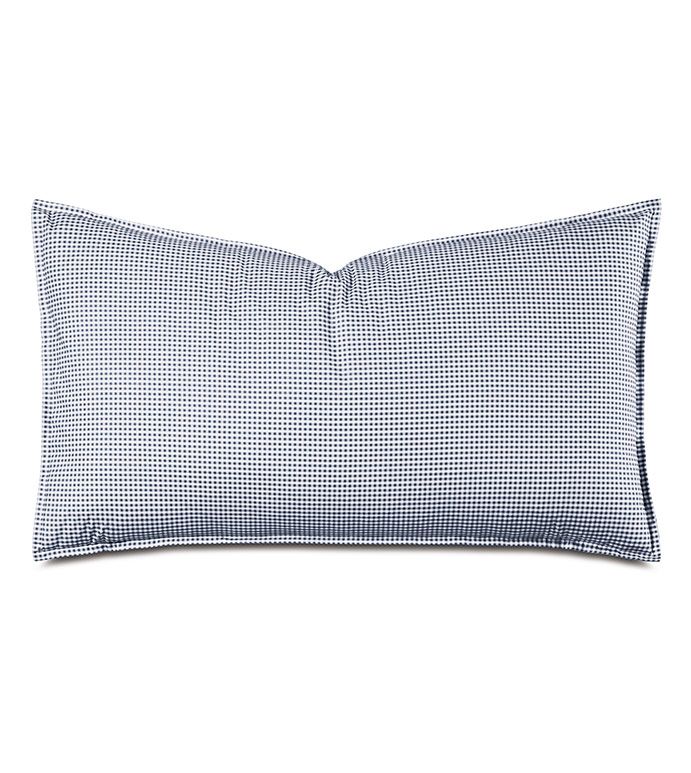 MALAYA GINGHAM KING SHAM IN NAVY