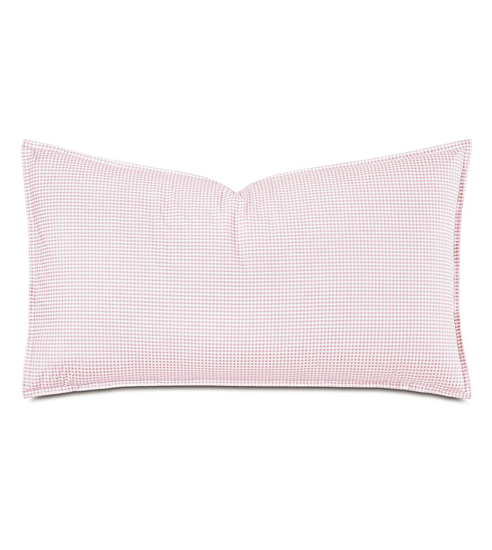 MALAYA GINGHAM KING SHAM IN PETAL