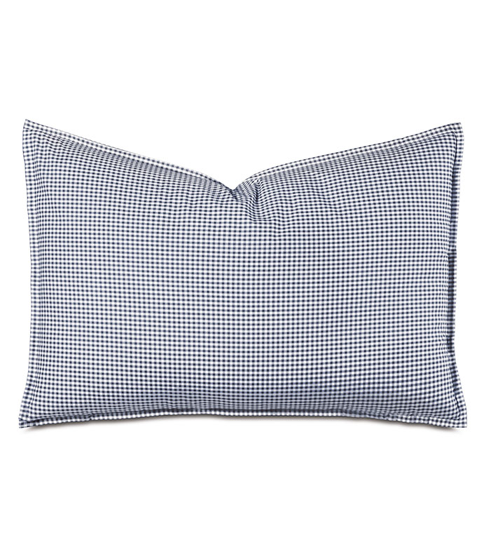 MALAYA GINGHAM QUEEN SHAM IN NAVY