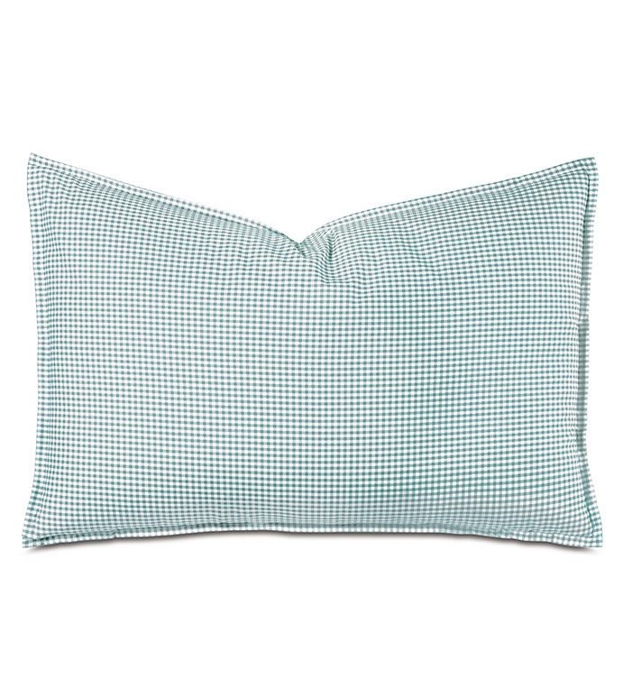 MALAYA GINGHAM QUEEN SHAM IN SEA