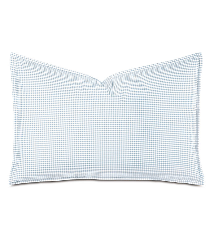 MALAYA GINGHAM QUEEN SHAM IN SKY