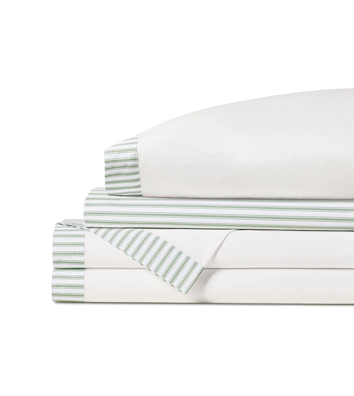 BLASS TICKING SHEET SET IN LEAF