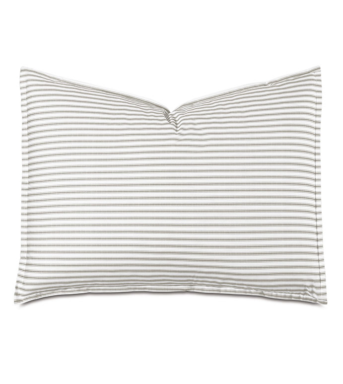 BLASS TICKING STANDARD SHAM IN FAWN