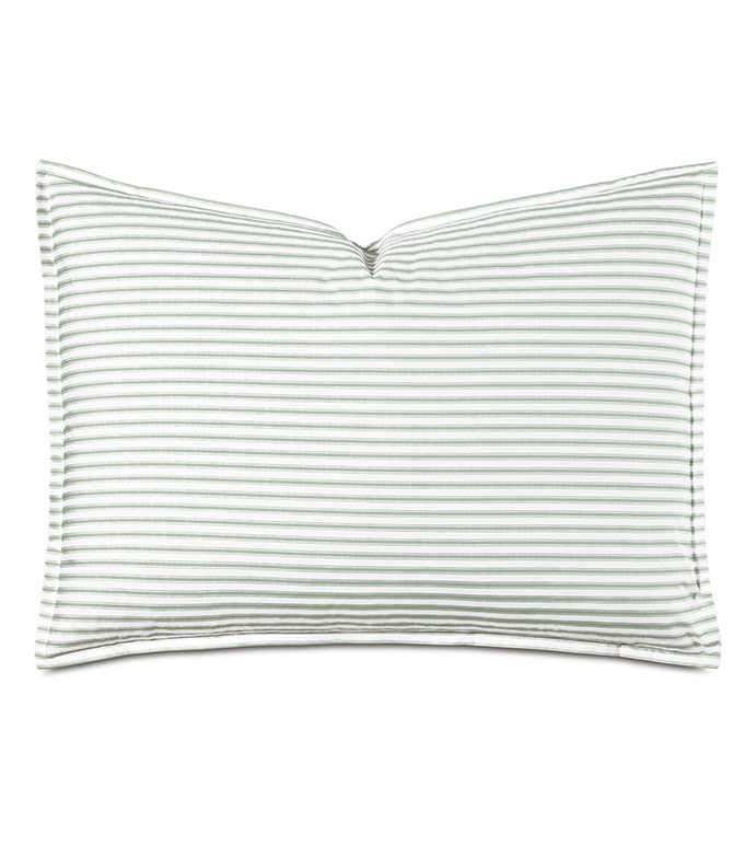 BLASS TICKING STANDARD SHAM IN LEAF