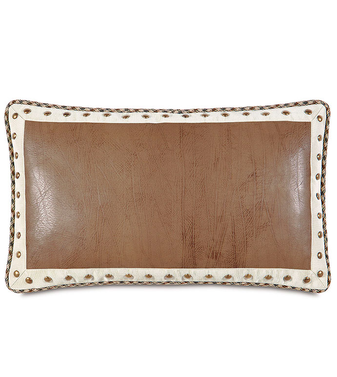 Aiden Faux Leather Decorative Pillow