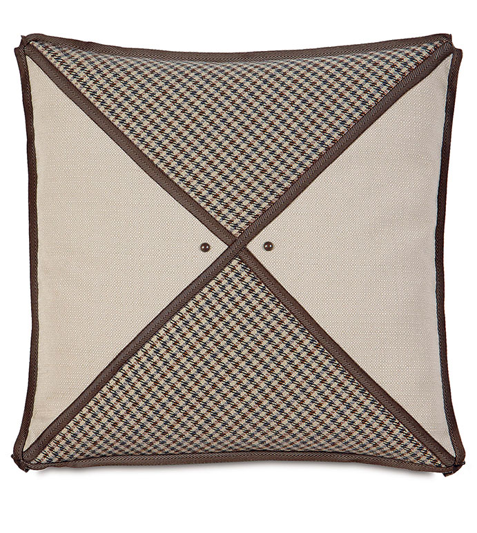 Aiden Houndstooth Insert Decorative Pillow