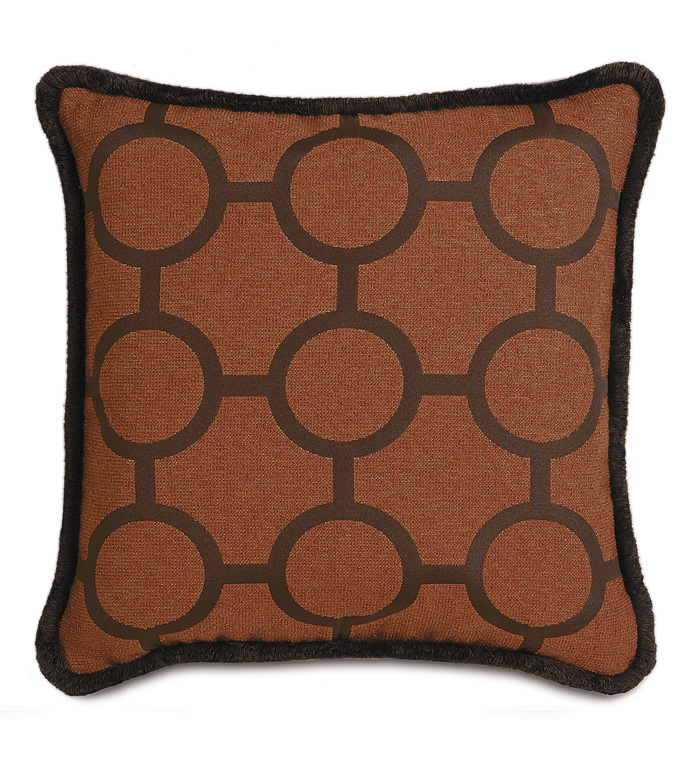 Albers With Brush Fringe Decorative Pillow