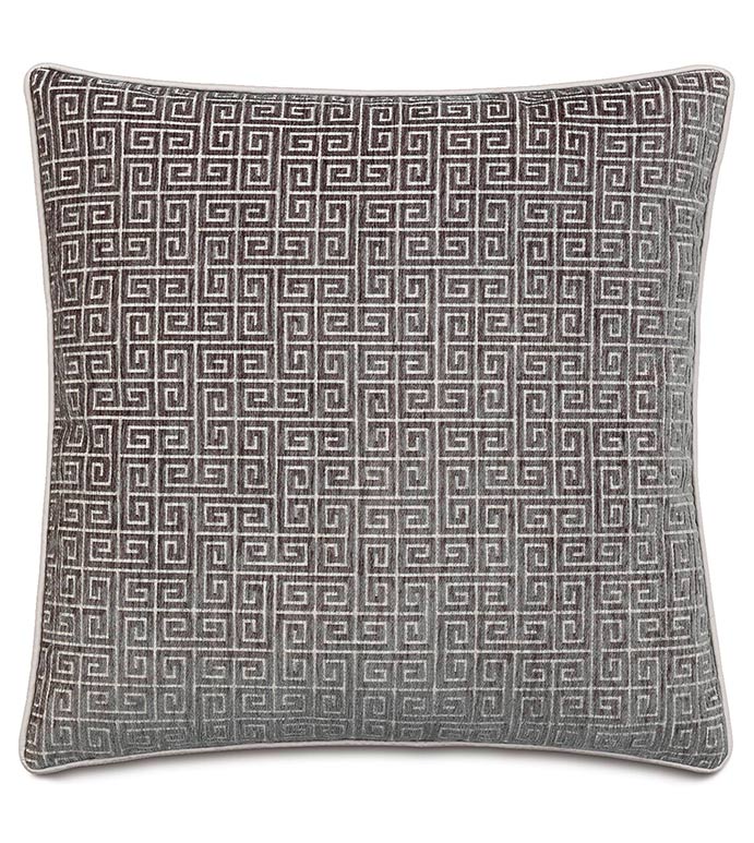 Amal Greek Key Decorative Pillow