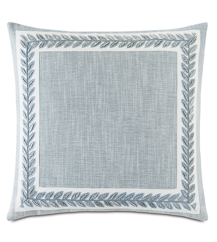 Amberlynn Mitered Leaf Decorative Pillow