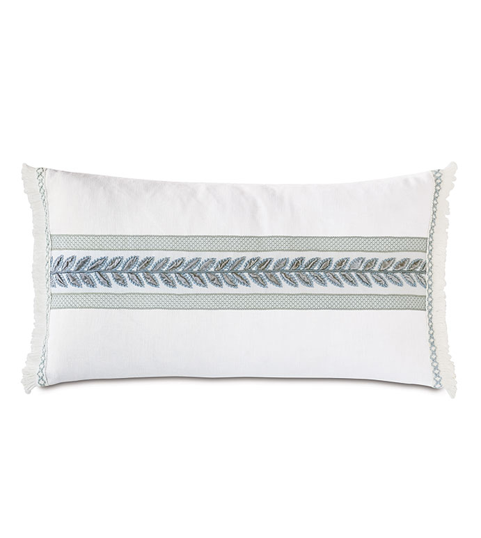 Amberlynn Horizontal Leaf Decorative Pillow