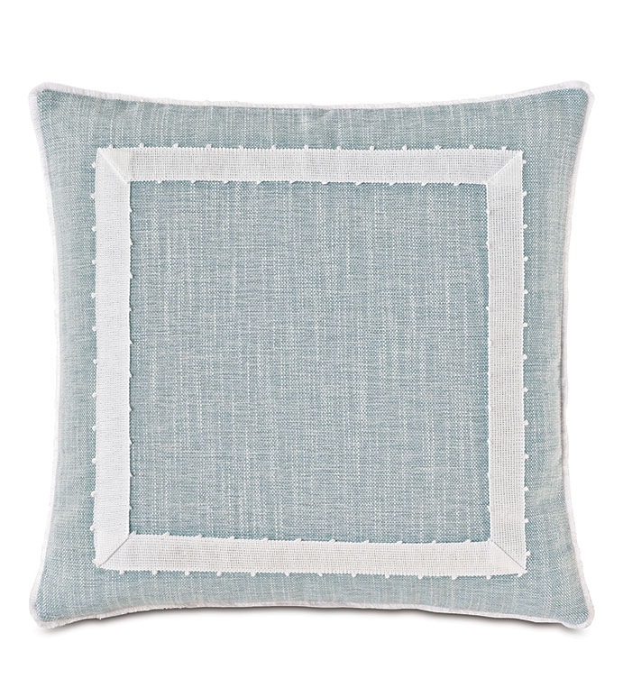 Amberlynn Mitered Picot Decorative Pillow