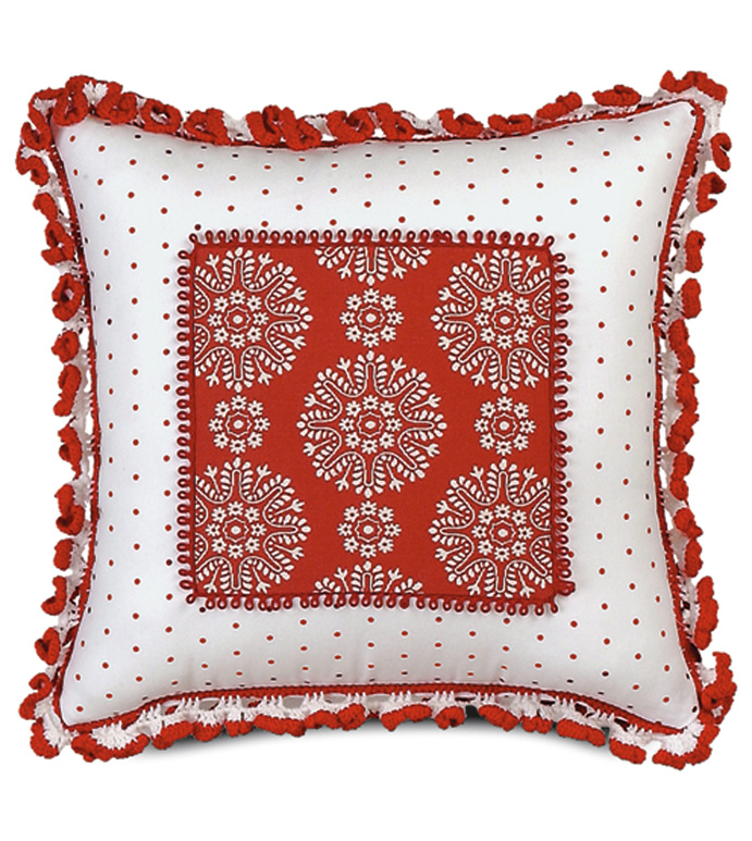 Annika Insert With Crochet Trim Pillow