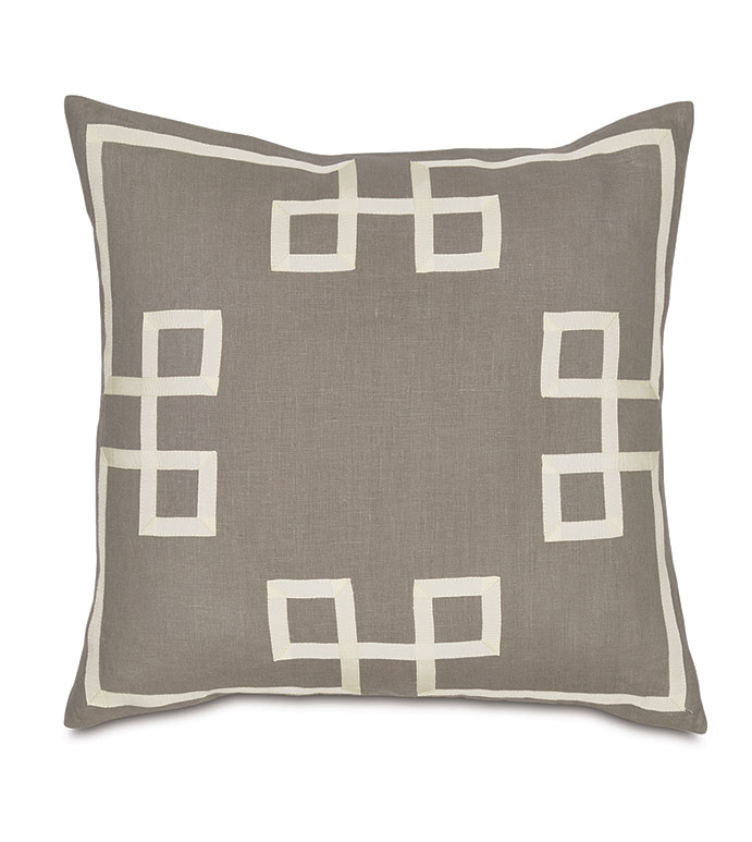 Resort Stone Fret Accent Pillow