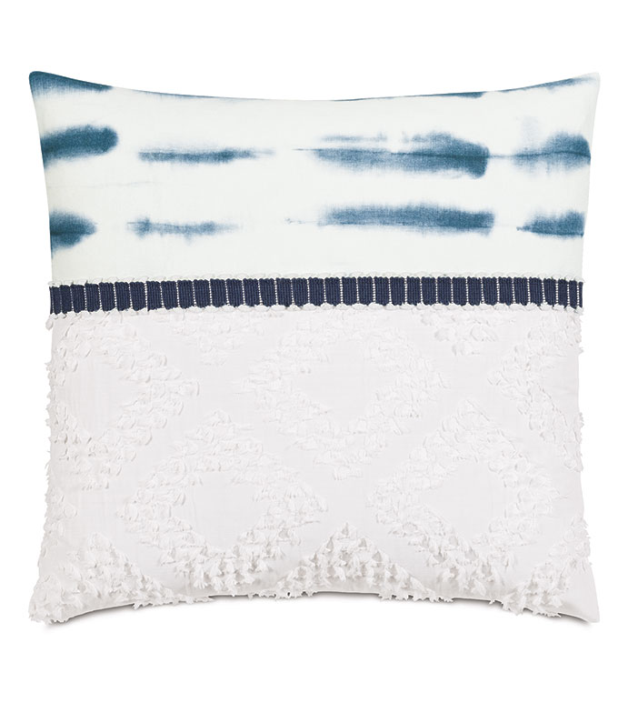 High Tide Fil Coupe Decorative Pillow