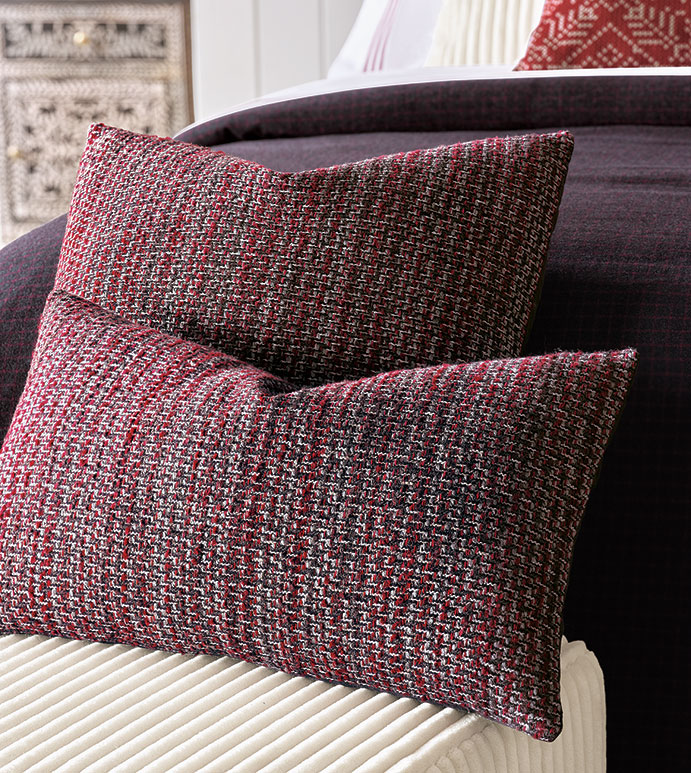22" Multi Monatuk Tweed Pillows - a Pair