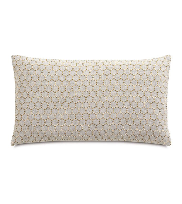 REINHART EMBROIDERED DECORATIVE PILLOW