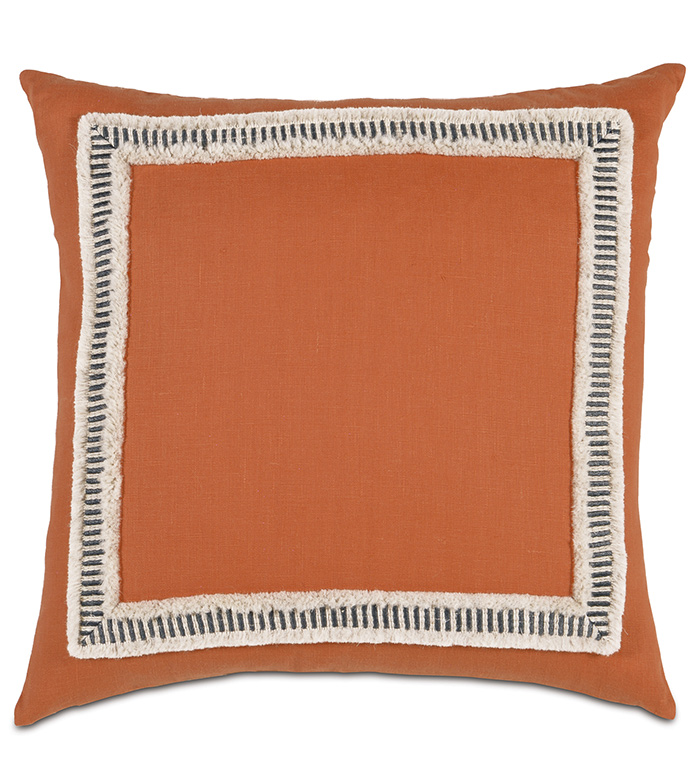 Bowie Mitered Trim Decorative Pillow