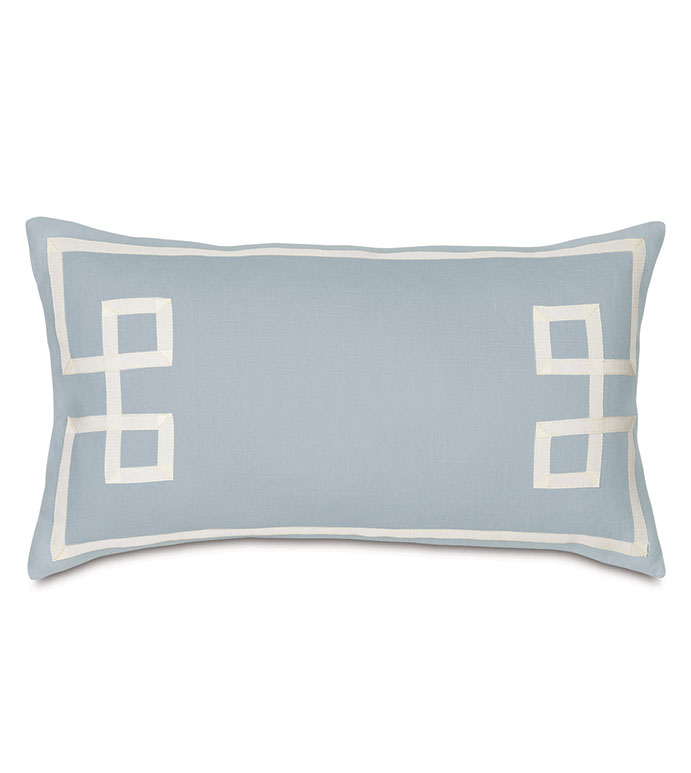 Resort Sky Fret Accent Pillow