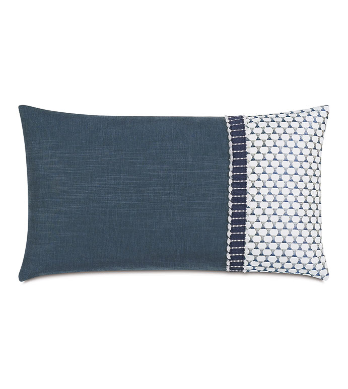 High Tide Embroidered Cuff Decorative Pillow