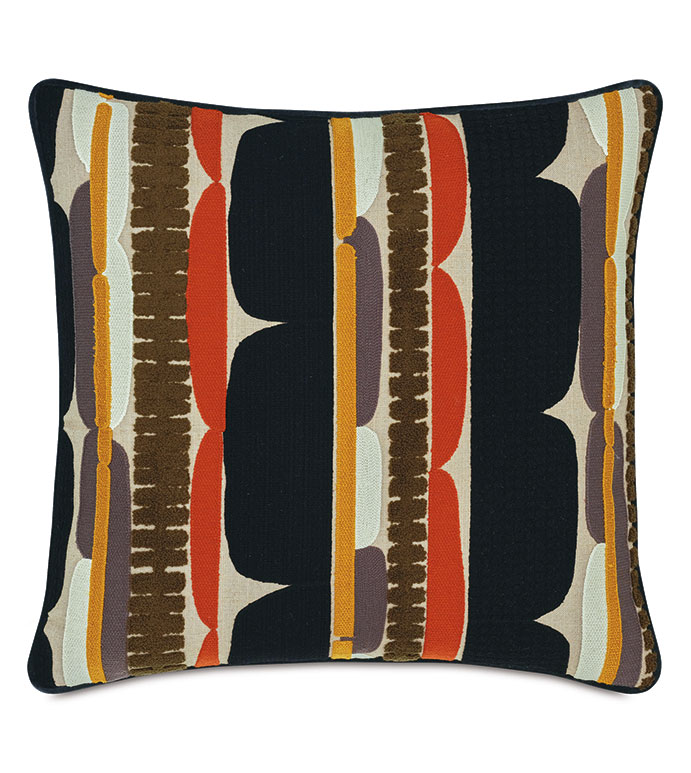 SOL EMBROIDERED DECORATIVE PILLOW