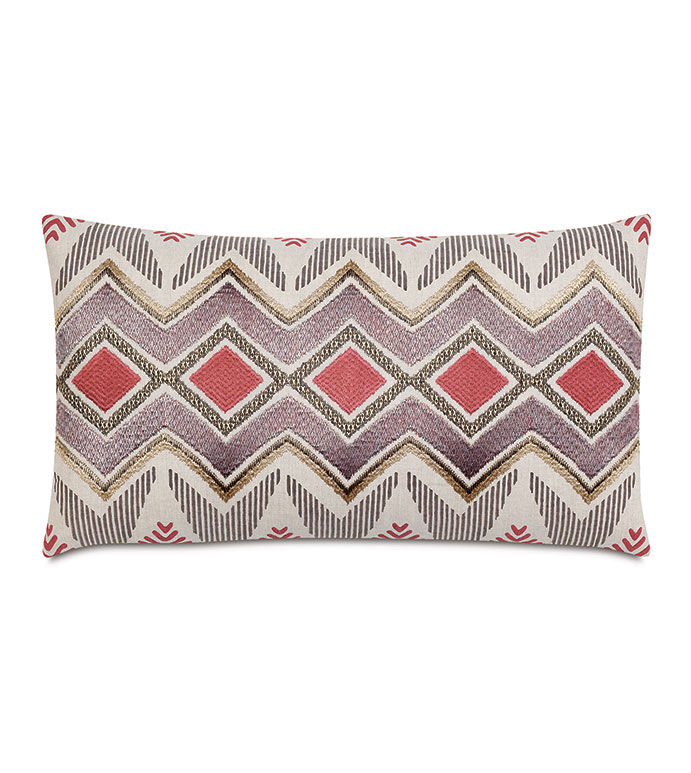 JOAQUIN EMBROIDERED DECORATIVE PILLOW