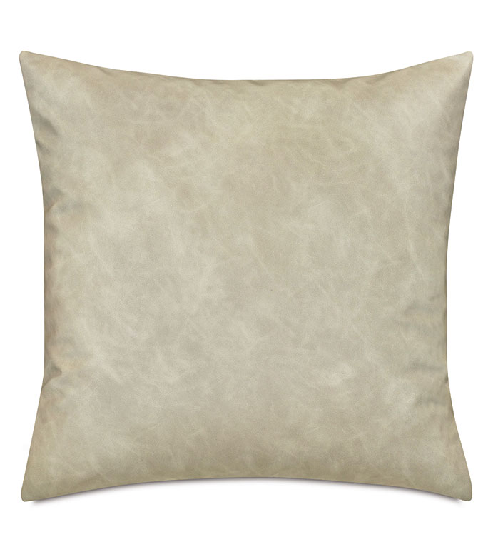 EVELINA FAUX LEATHER DECORATIVE PILLOW