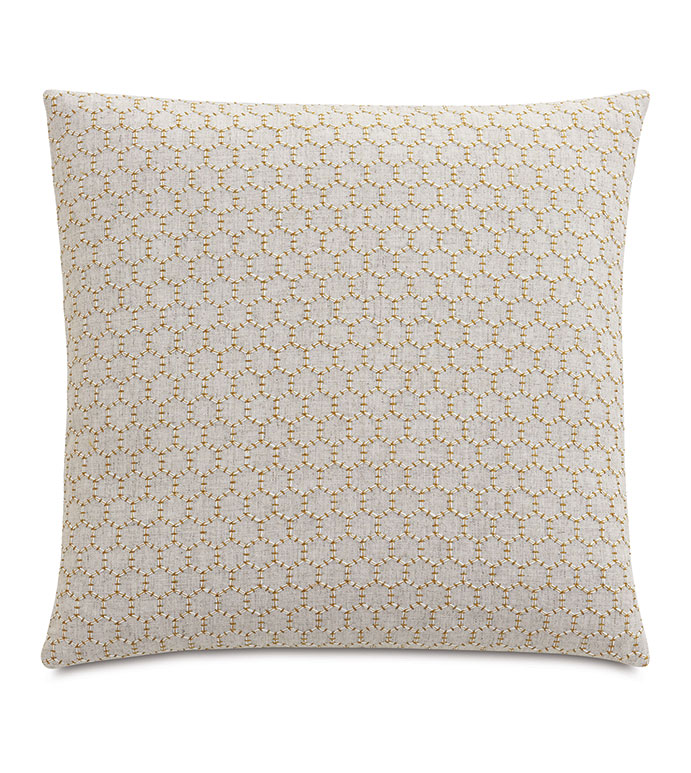 REINHART EMBROIDERED DECORATIVE PILLOW