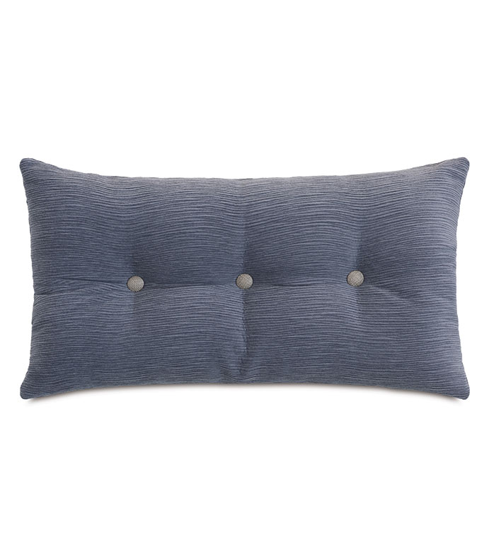 OLIVER BUTTON-TUFTED DECORATIVE PILLOW