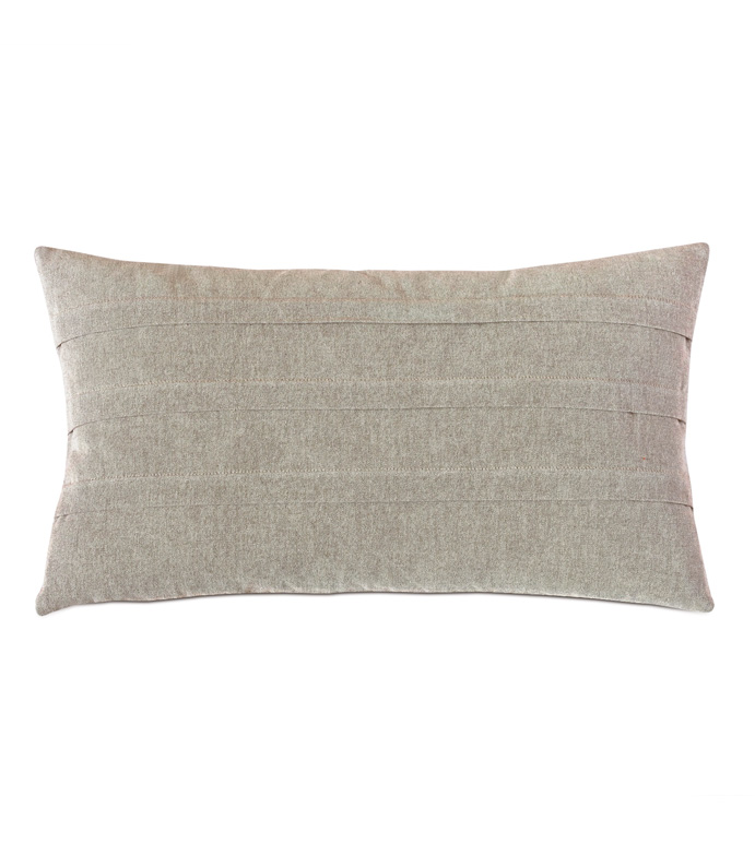 Evangeline Pleated Decorative Pillow in Taupe