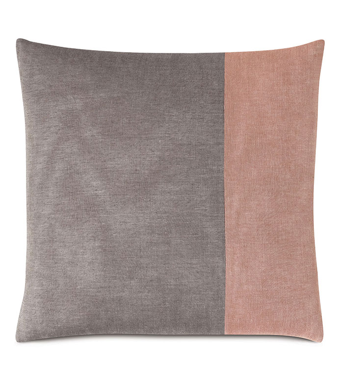 Fossil Color Block Decorative Pillow