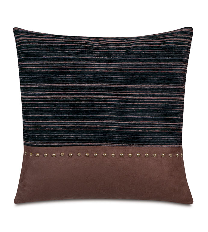 Rocco Nailheads Decorative Pillow